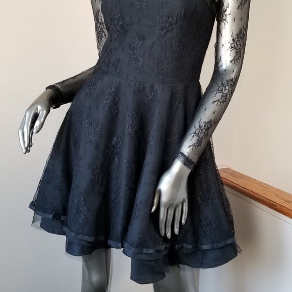 Black Lace Sexy Dress - Picture 6 of 6